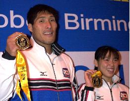 2 Japanese win gold medals in judo world championship